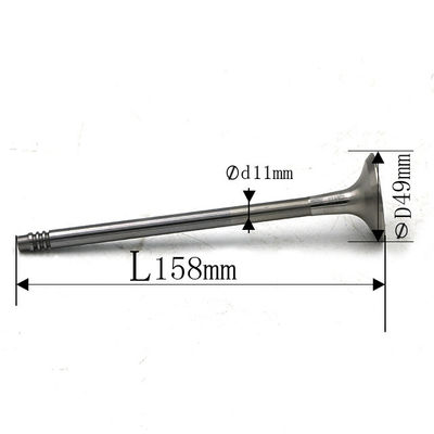 WL / EX / E2500 / B2500 ডিজেল ইঞ্জিন ইনটেক এবং এক্সহাল ভালভ ই এম ডাব্লু 01-12-121